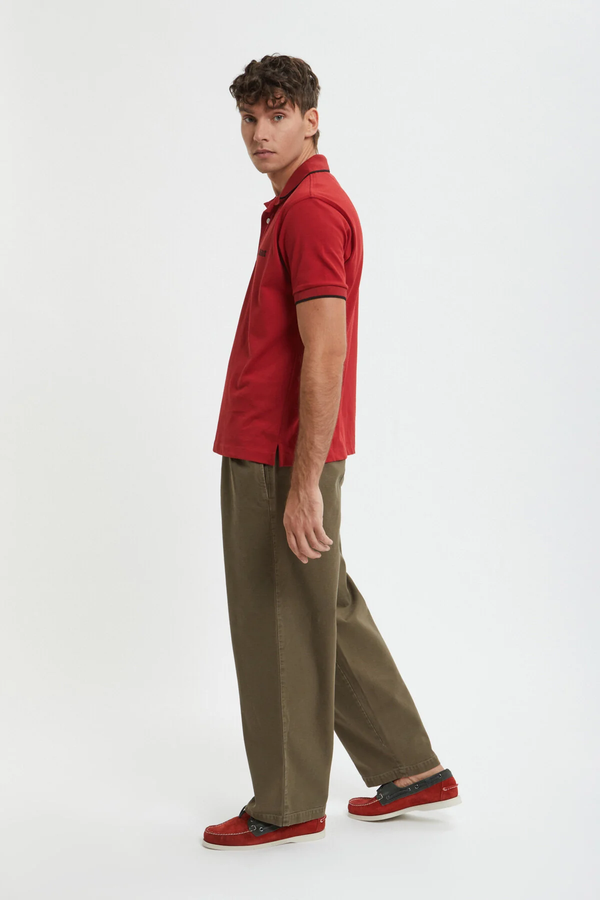 Canvas Garment Dyed Trousers - Image 2