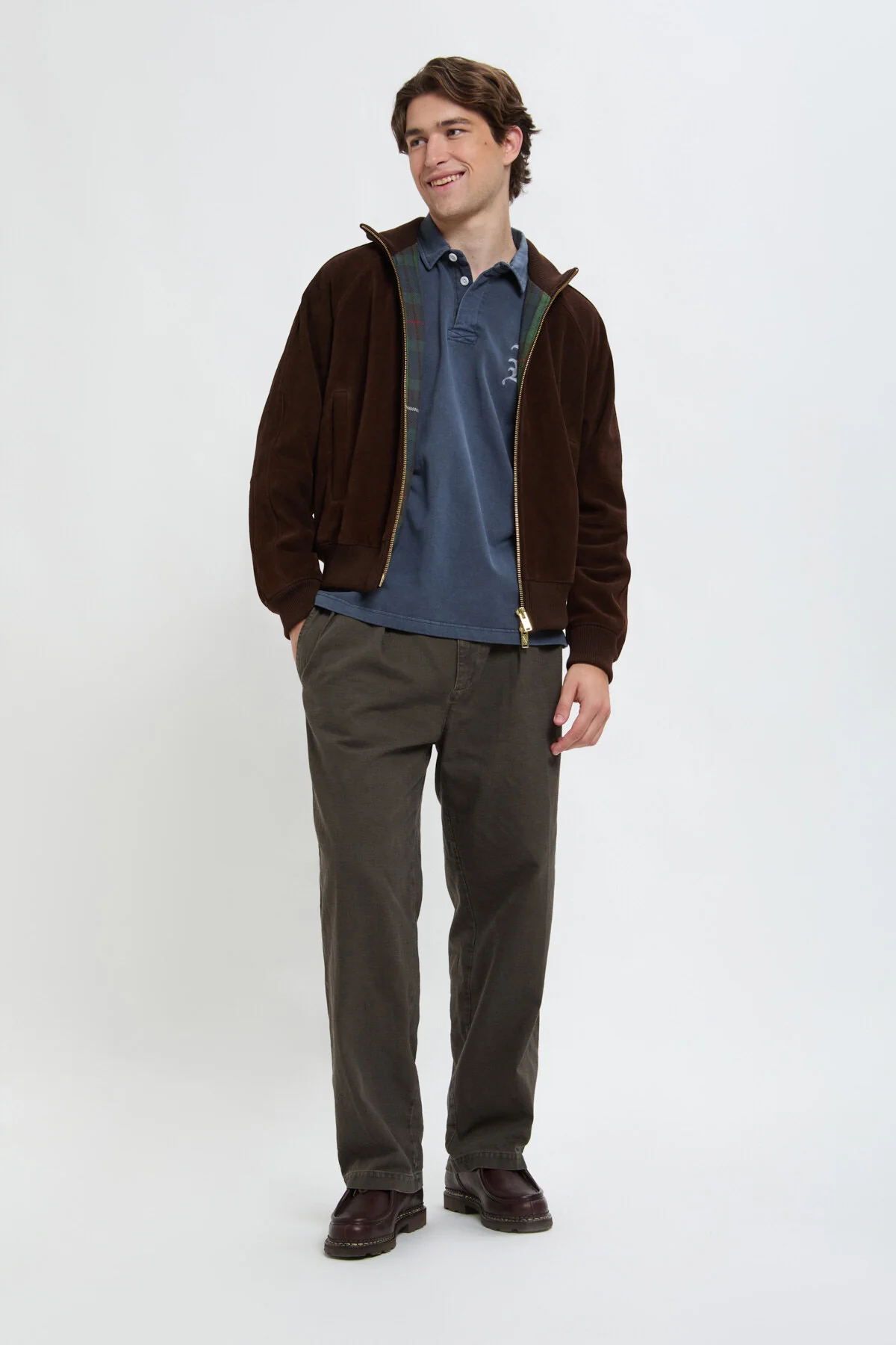 ROUGHOUT SUEDE TRACK JACKET - Image 2