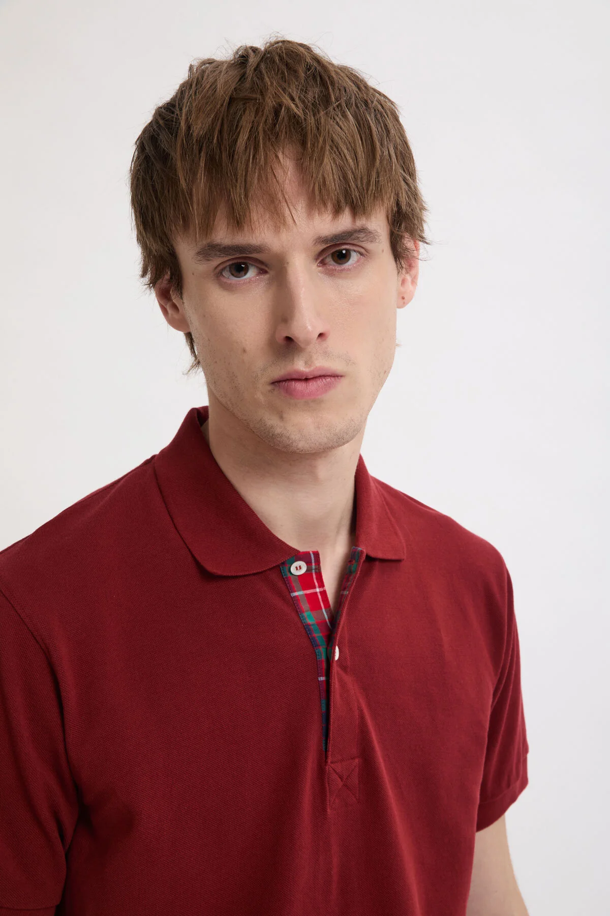 Tartan Placket Polo